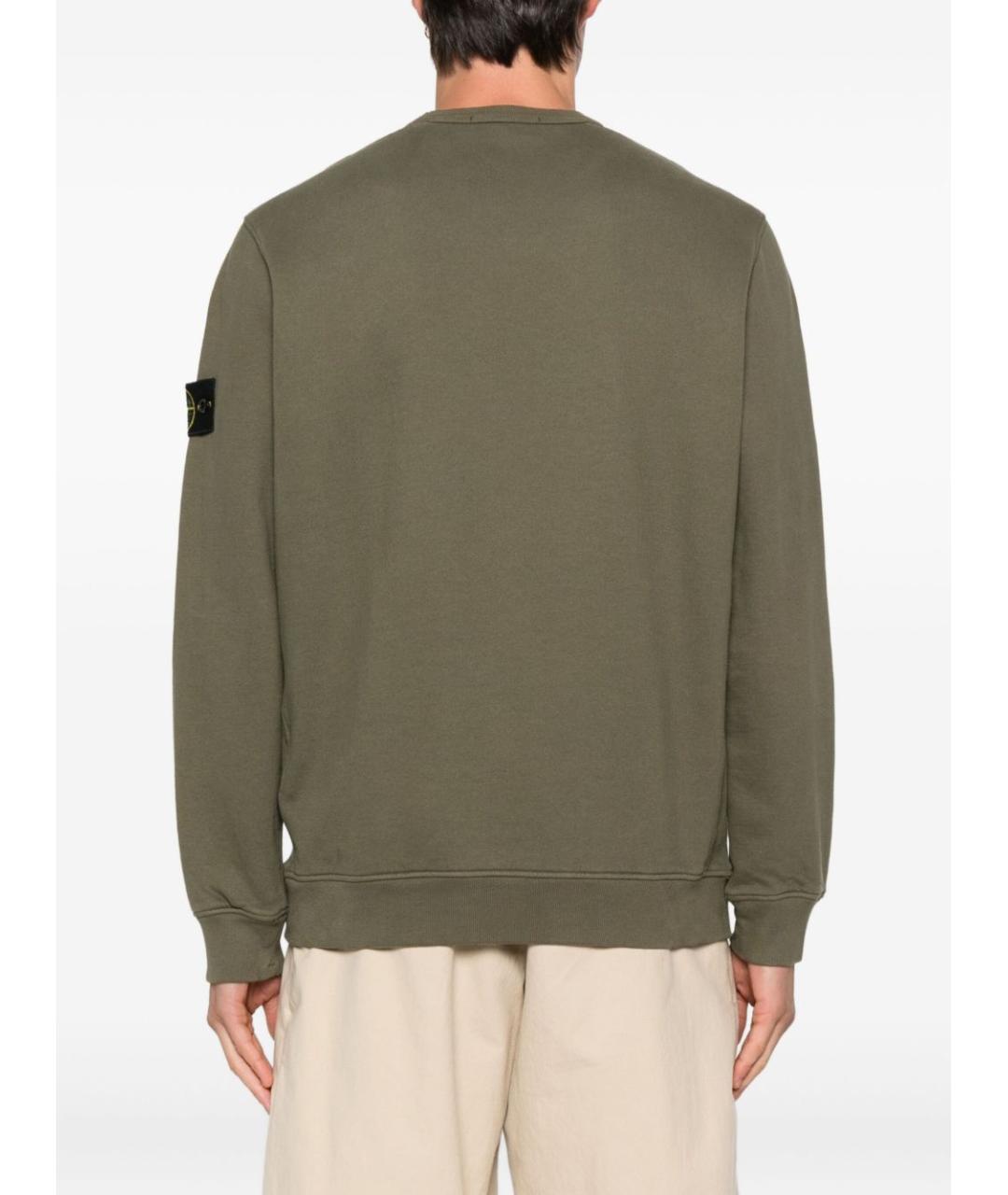 STONE ISLAND Зеленый джемпер / свитер, фото 3