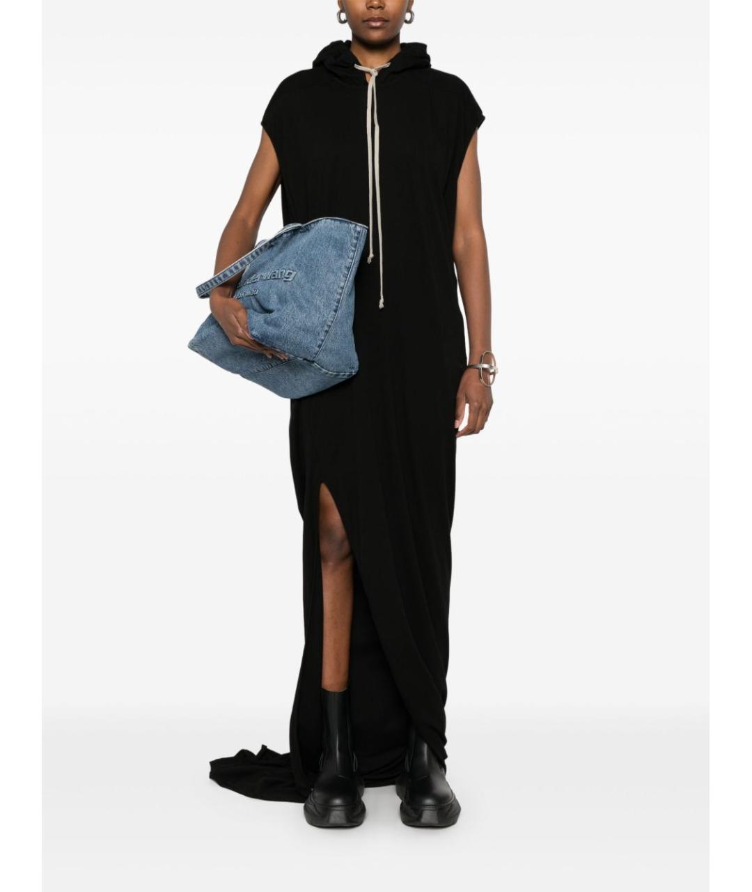 RICK OWENS DRKSHDW Черное хлопковое платье, фото 4