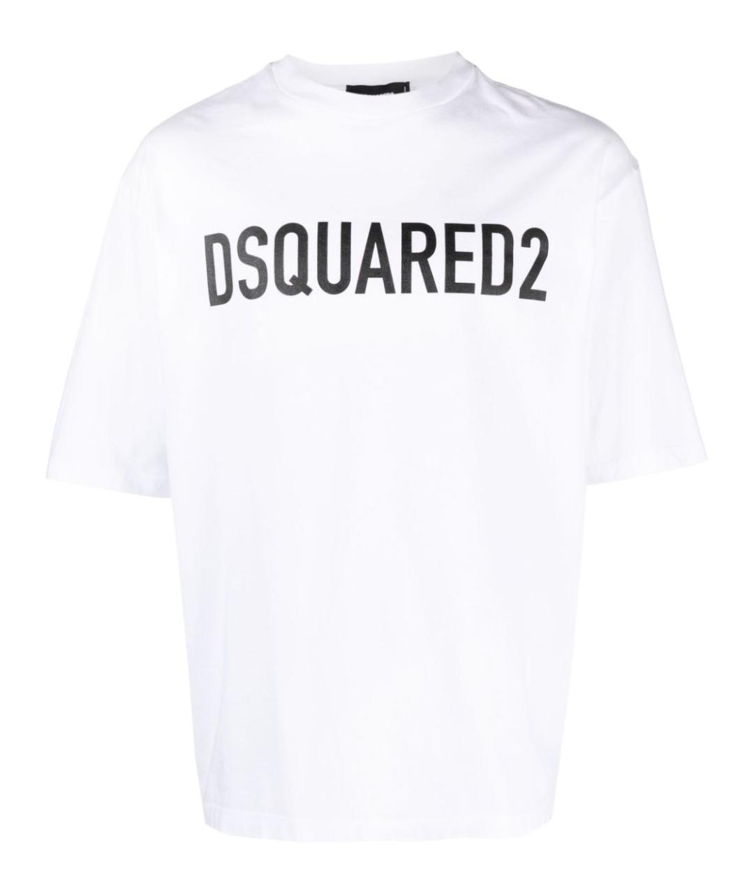 DSQUARED2 Белая хлопковая футболка, фото 1