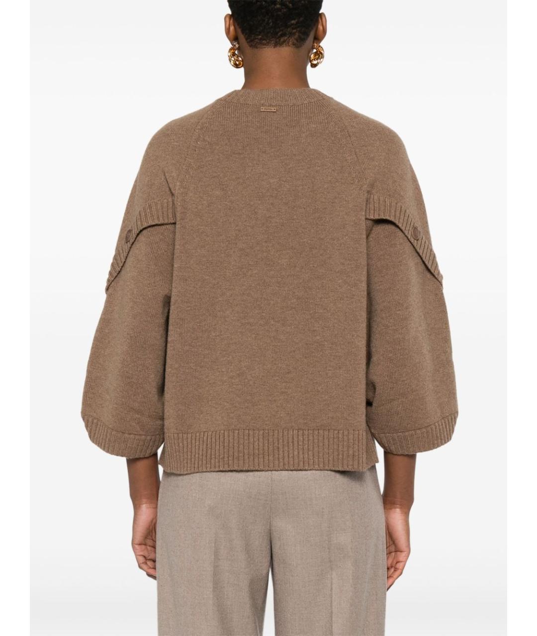 MAX MARA Коричневый джемпер / свитер, фото 4