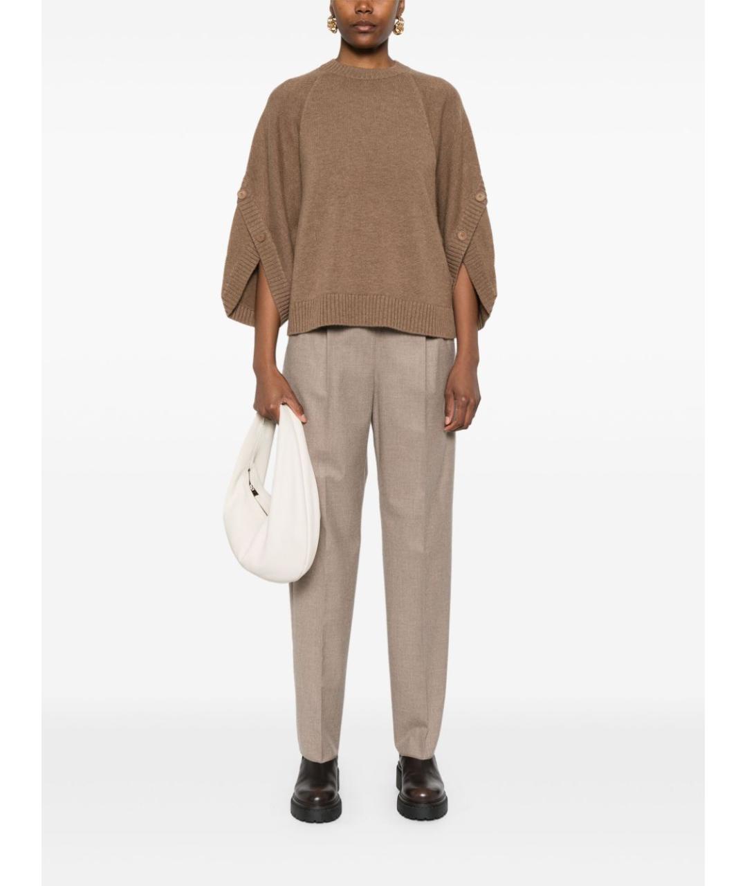MAX MARA Коричневый джемпер / свитер, фото 3
