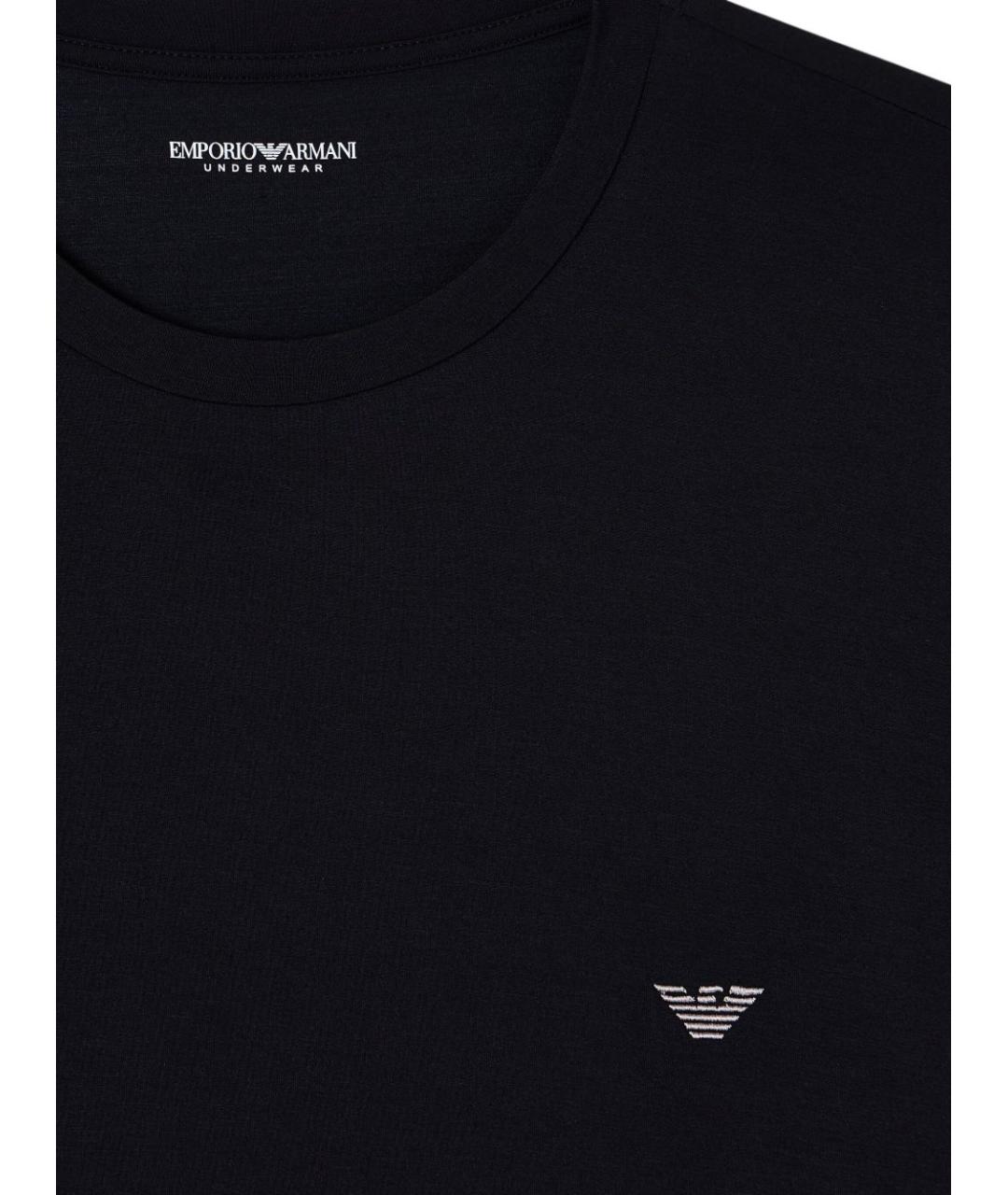 EMPORIO ARMANI Черная футболка, фото 4
