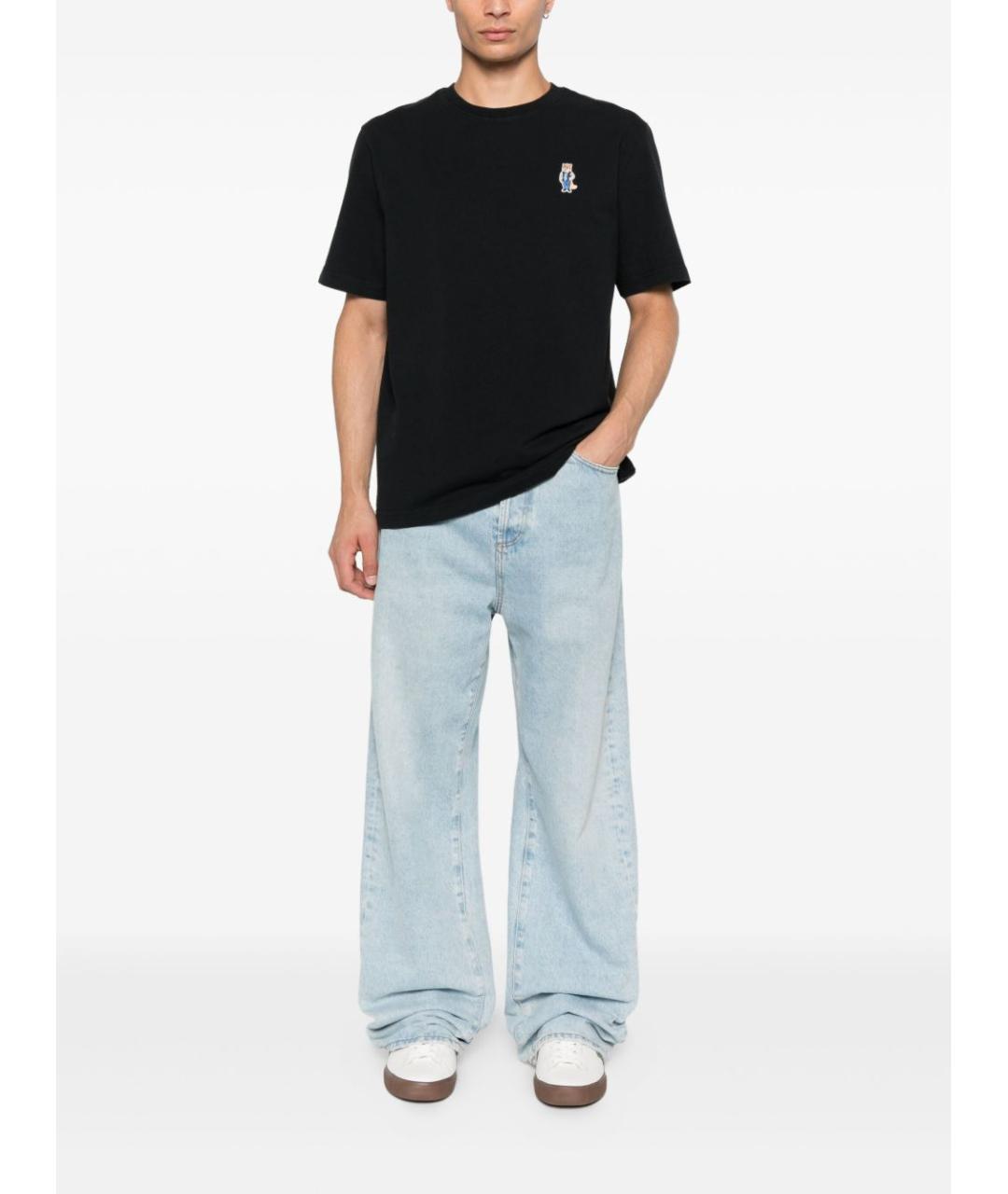 MAISON KITSUNE Черная футболка, фото 3