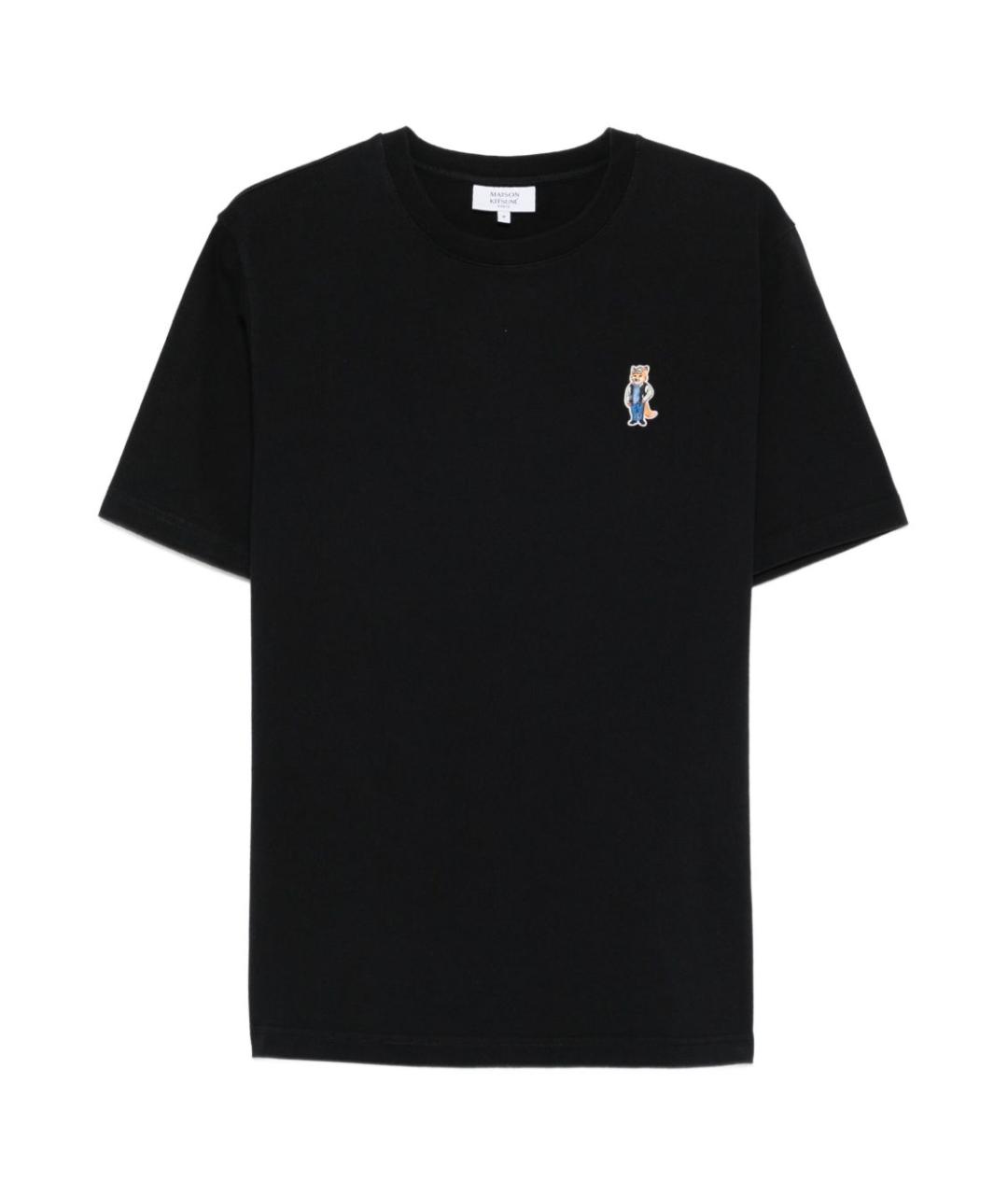MAISON KITSUNE Черная футболка, фото 1