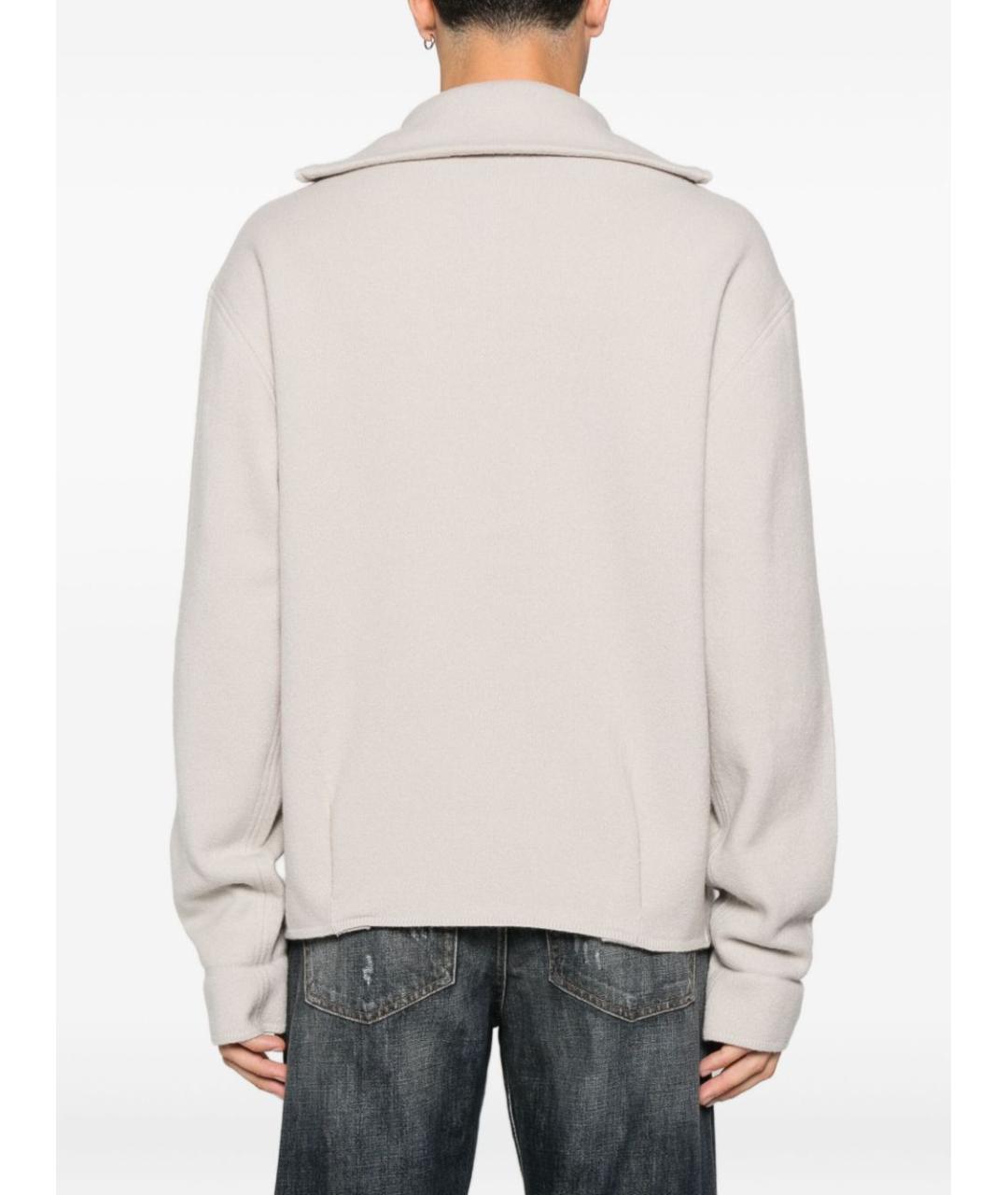 EMPORIO ARMANI Бежевый шерстяной джемпер / свитер, фото 5