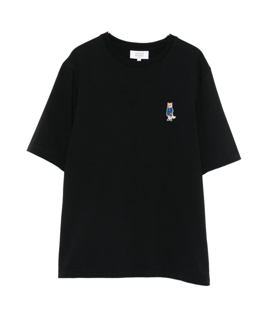 MAISON KITSUNE Черная футболка, фото 1
