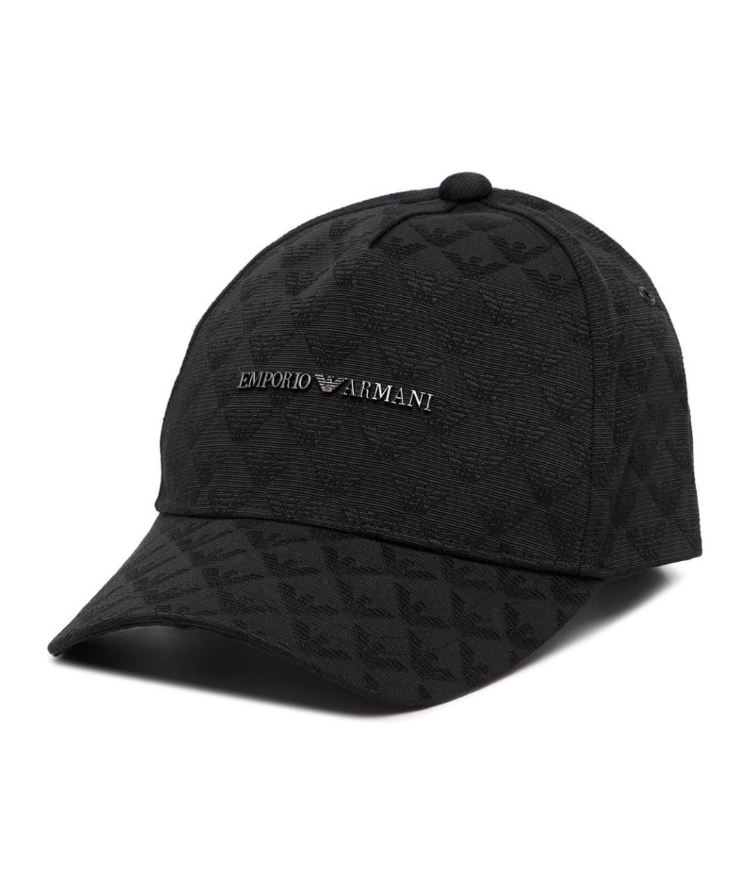 EMPORIO ARMANI Черная кепка/бейсболка, фото 1