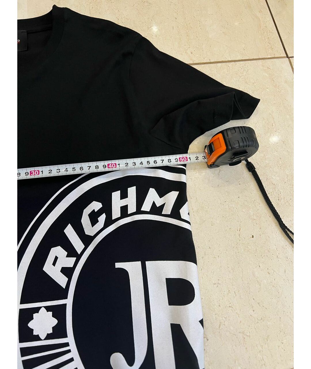 JOHN RICHMOND Черная хлопко-эластановая футболка, фото 7