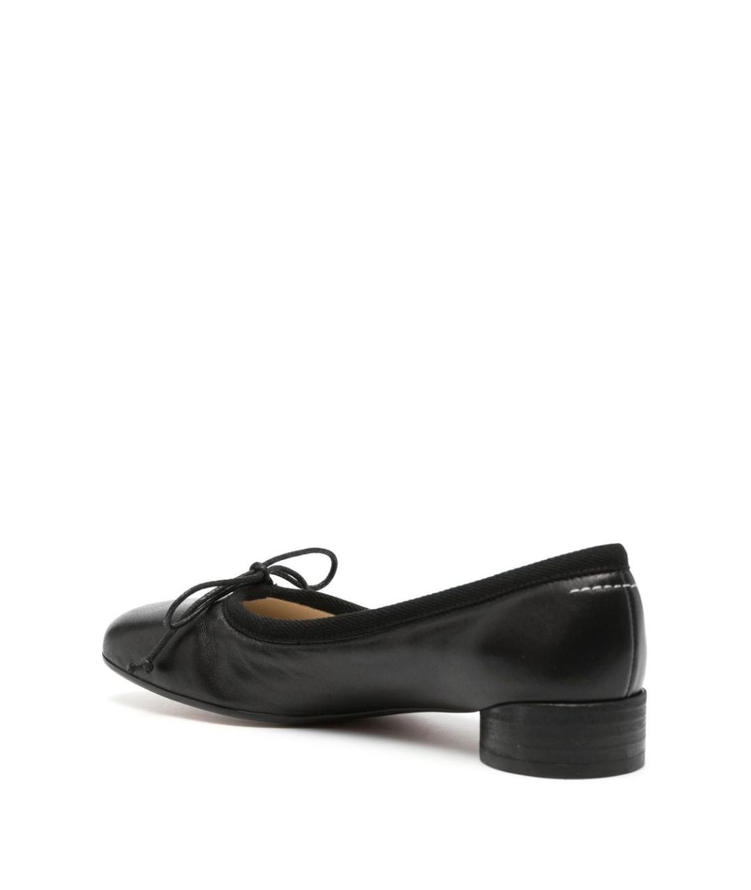 MM6 MAISON MARGIELA Черные кожаные балетки, фото 4