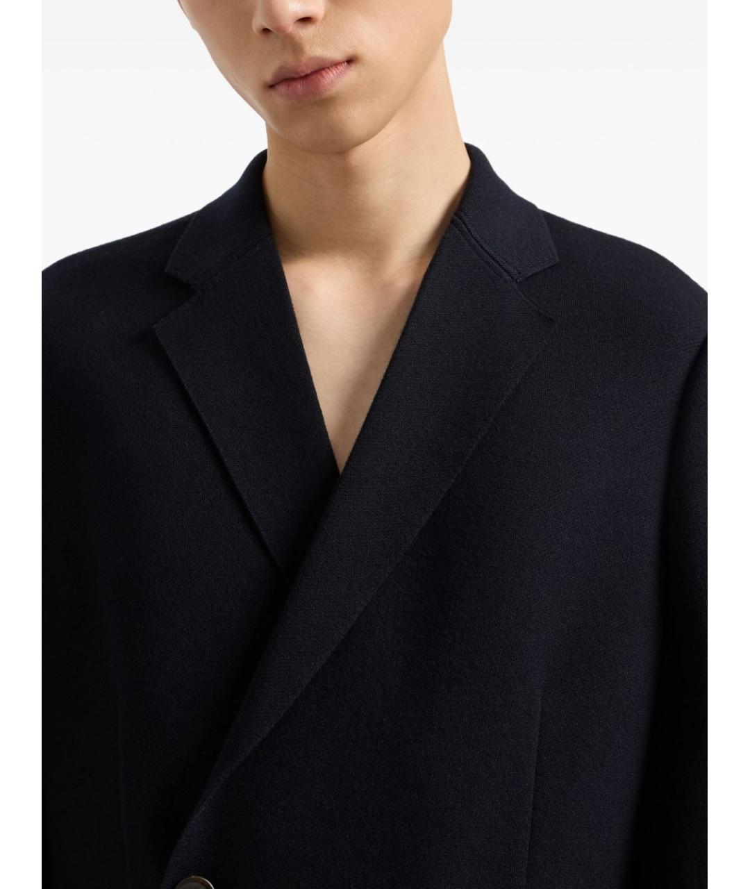 EMPORIO ARMANI Синий полиэстеровый пиджак, фото 4