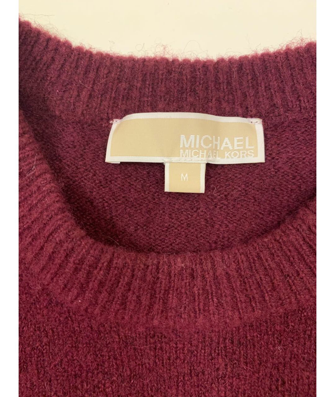 MICHAEL MICHAEL KORS Бордовый шерстяной джемпер / свитер, фото 3