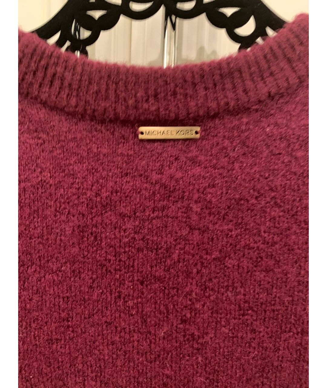 MICHAEL MICHAEL KORS Бордовый шерстяной джемпер / свитер, фото 4
