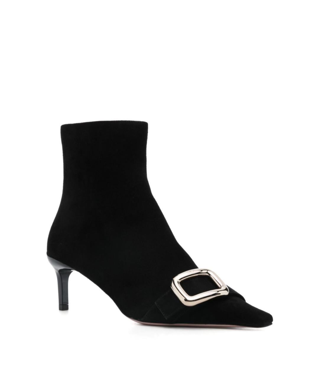 ROGER VIVIER Черные замшевые сапоги, фото 2