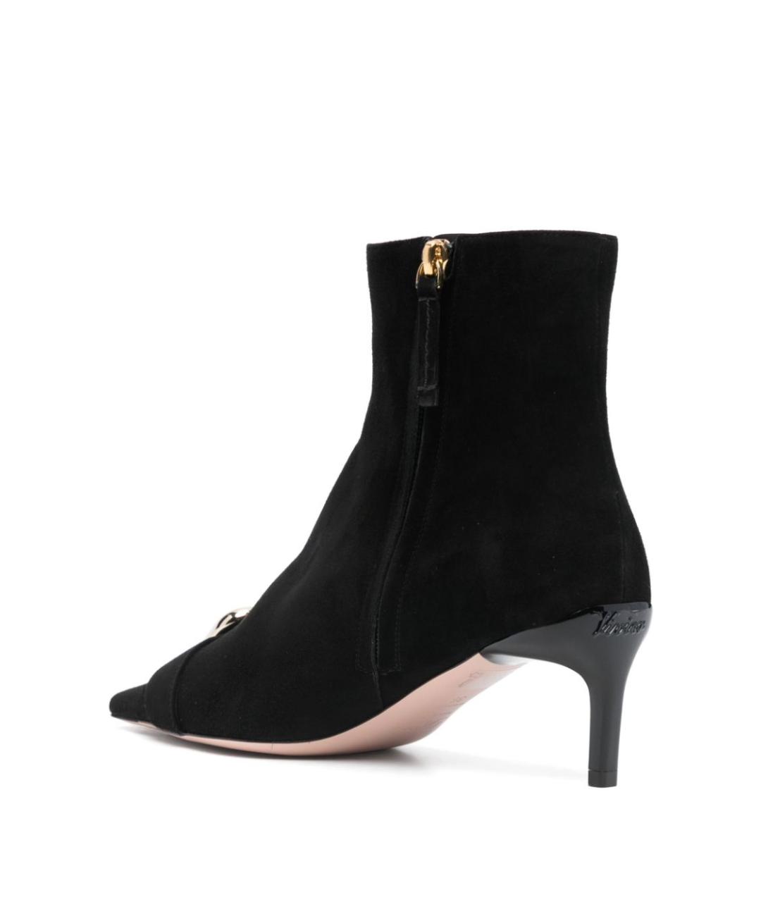 ROGER VIVIER Черные замшевые сапоги, фото 3