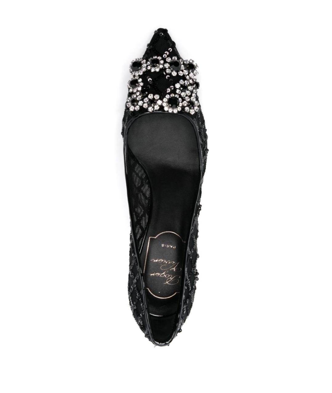 ROGER VIVIER Черные текстильные туфли, фото 3