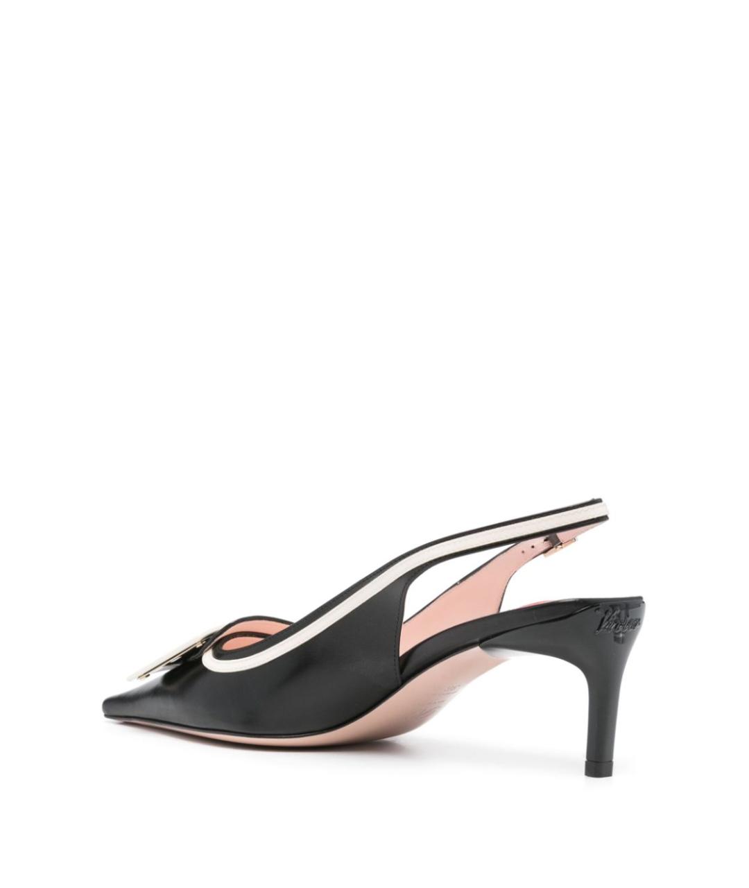 ROGER VIVIER Черные кожаные туфли, фото 2