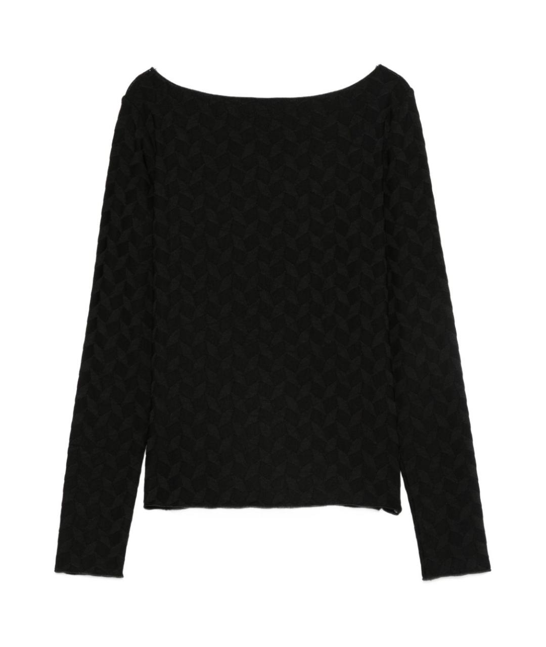 EMPORIO ARMANI Черный джемпер / свитер, фото 2