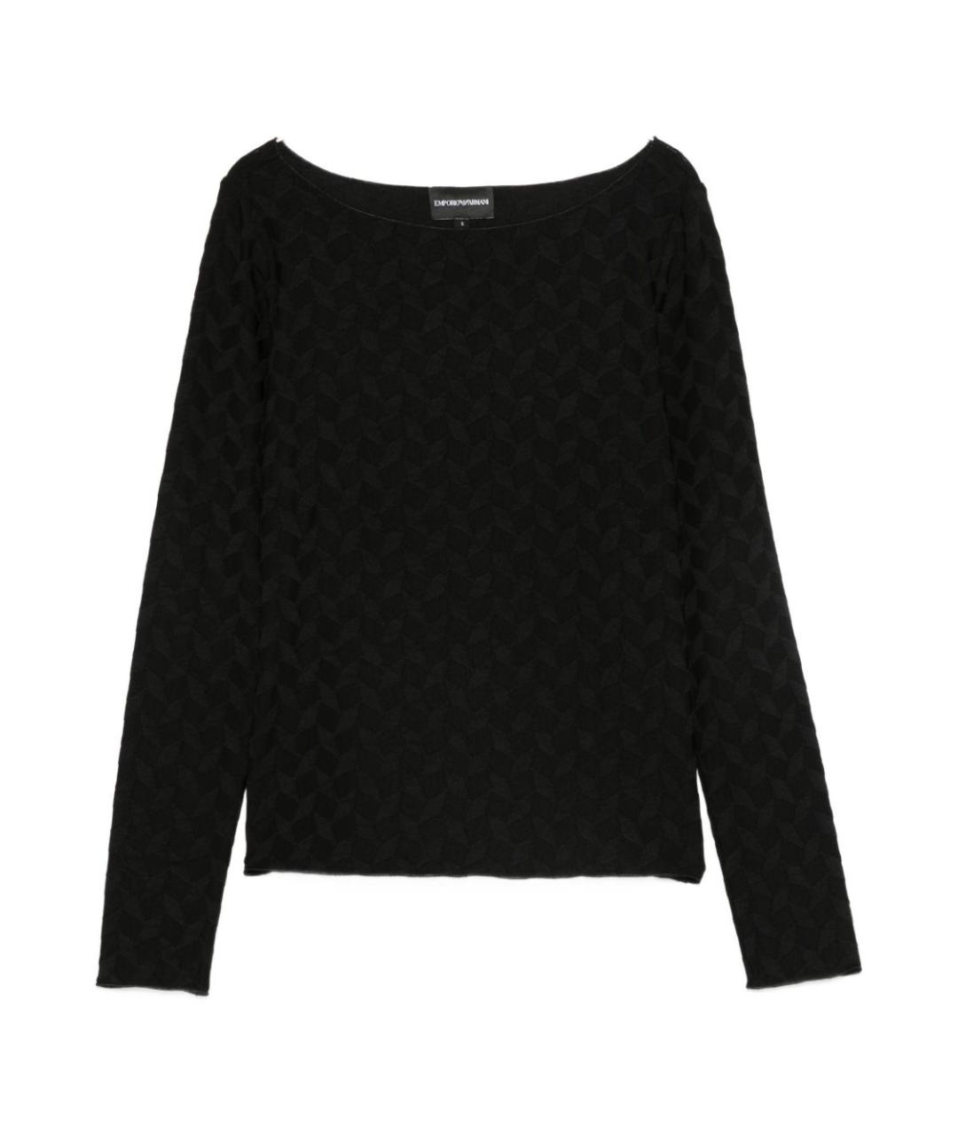 EMPORIO ARMANI Черный джемпер / свитер, фото 1