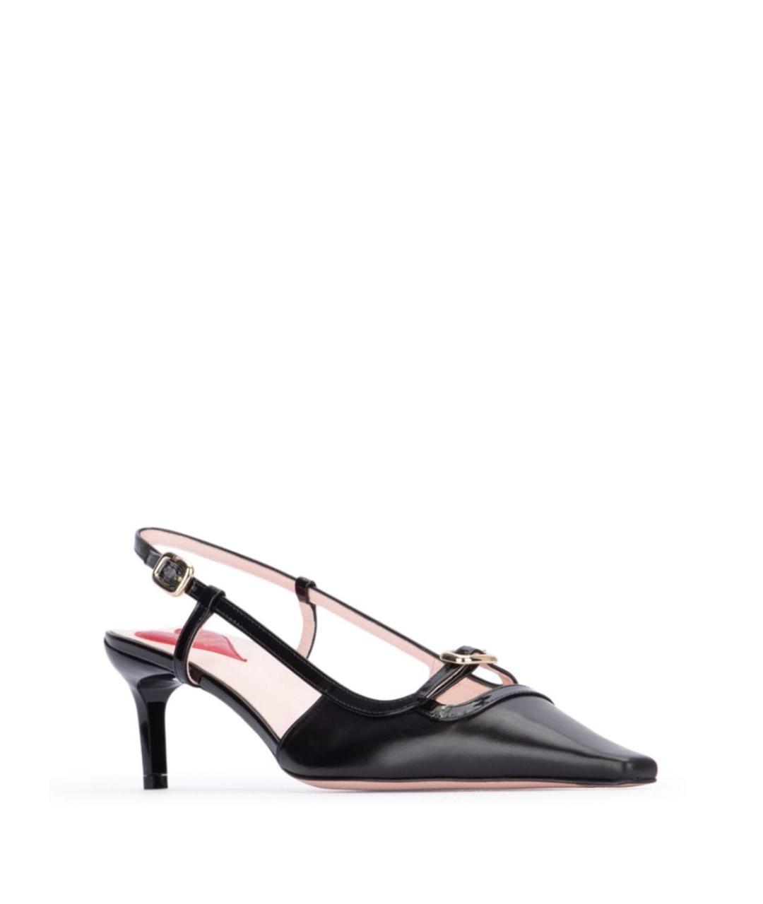 ROGER VIVIER Черные кожаные туфли, фото 2