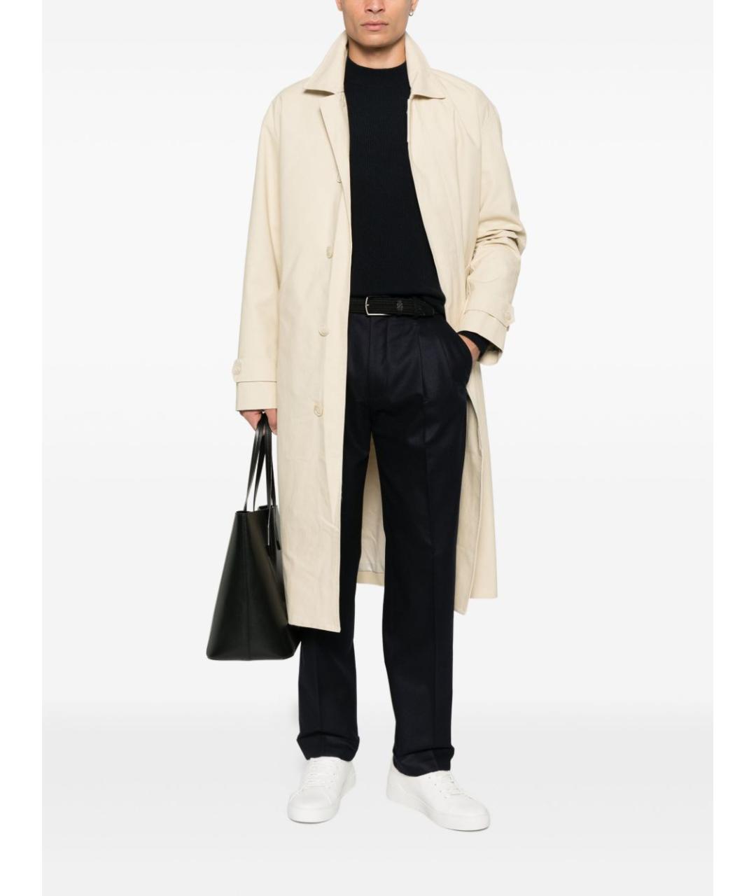 EMPORIO ARMANI Темно-синий кашемировый джемпер / свитер, фото 4
