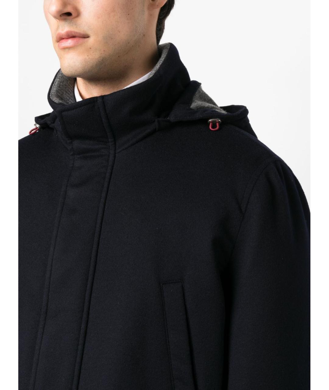 BRUNELLO CUCINELLI Темно-синяя кашемировая куртка, фото 3
