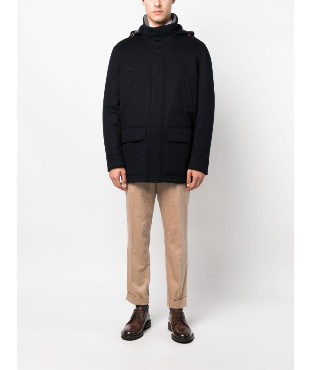 BRUNELLO CUCINELLI Темно-синяя кашемировая куртка, фото 6