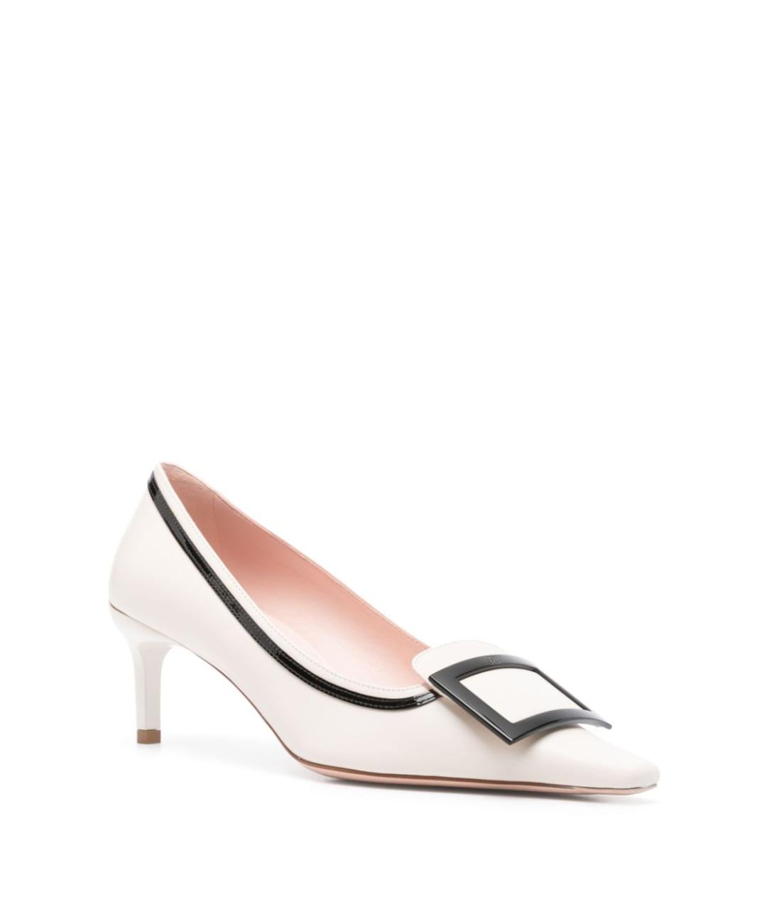 ROGER VIVIER Белые кожаные туфли, фото 4
