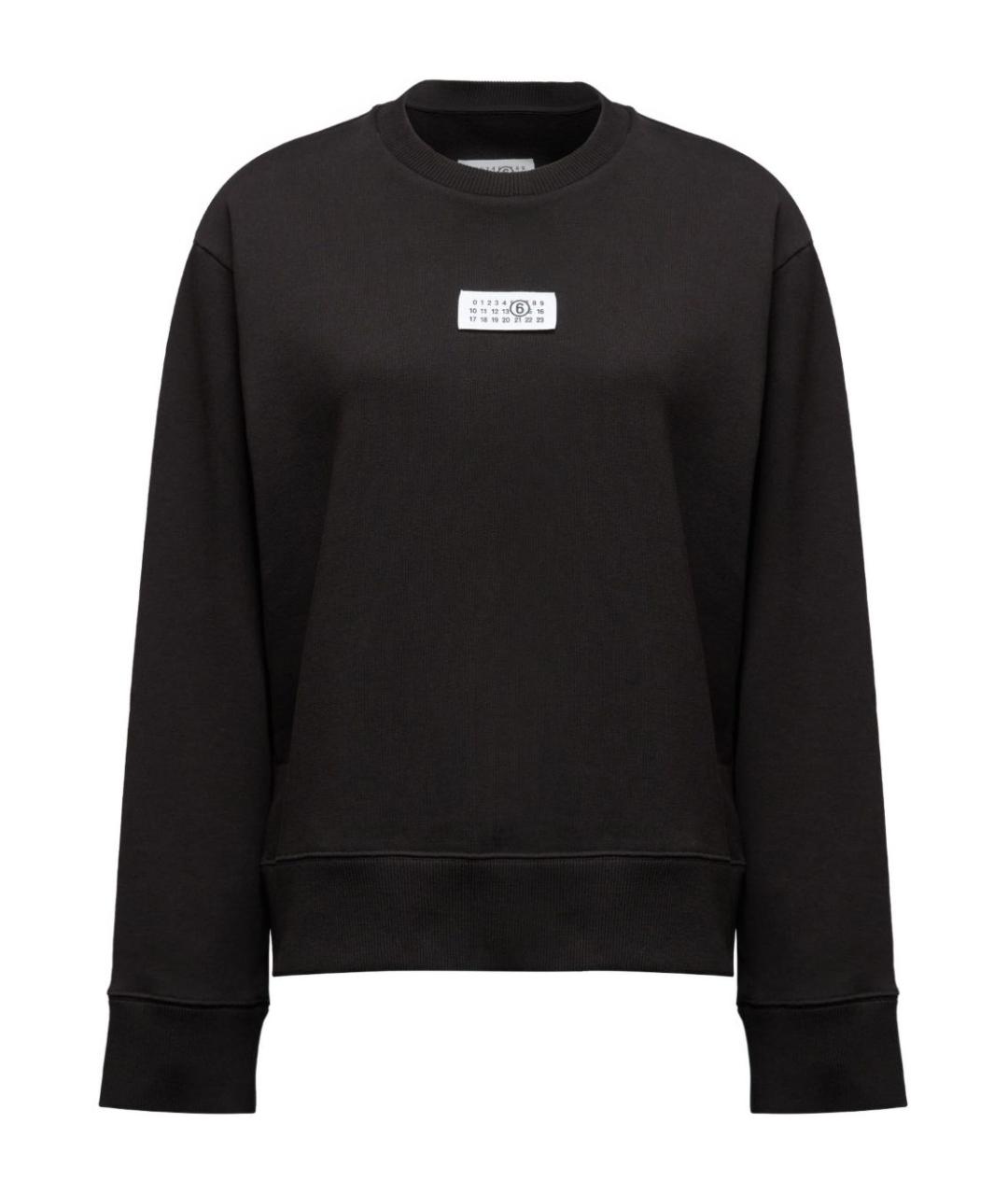 MM6 MAISON MARGIELA Черный хлопковый джемпер / свитер, фото 1