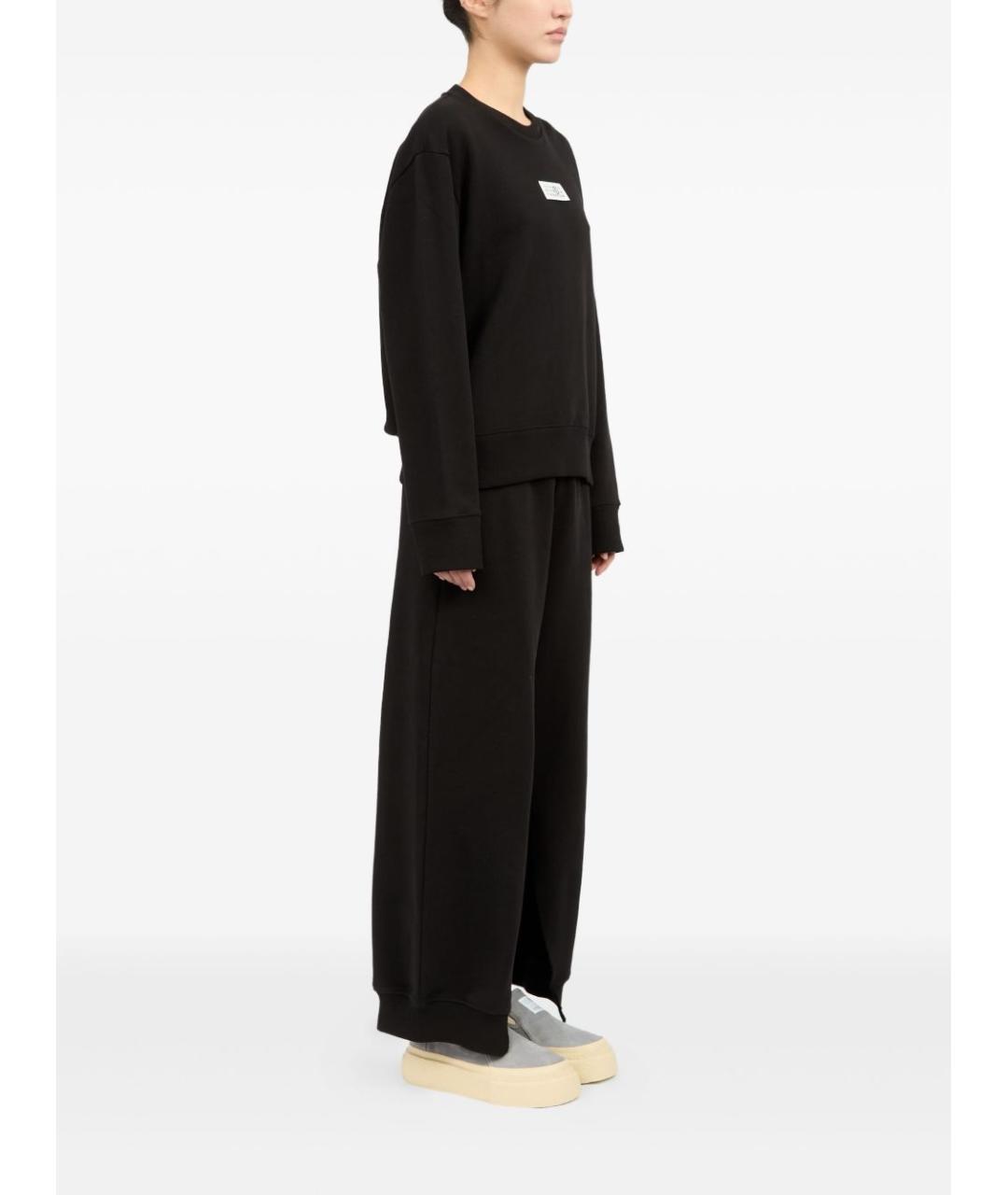 MM6 MAISON MARGIELA Черный хлопковый джемпер / свитер, фото 3