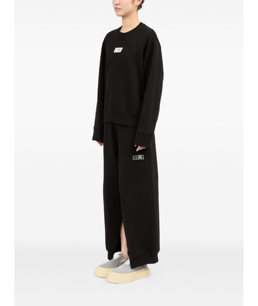 MM6 MAISON MARGIELA Черный хлопковый джемпер / свитер, фото 5