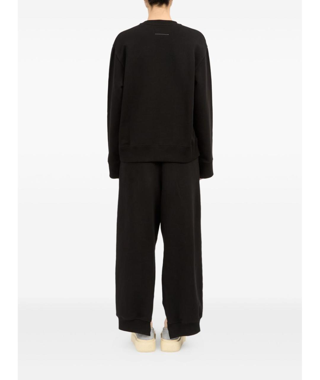 MM6 MAISON MARGIELA Черный хлопковый джемпер / свитер, фото 2