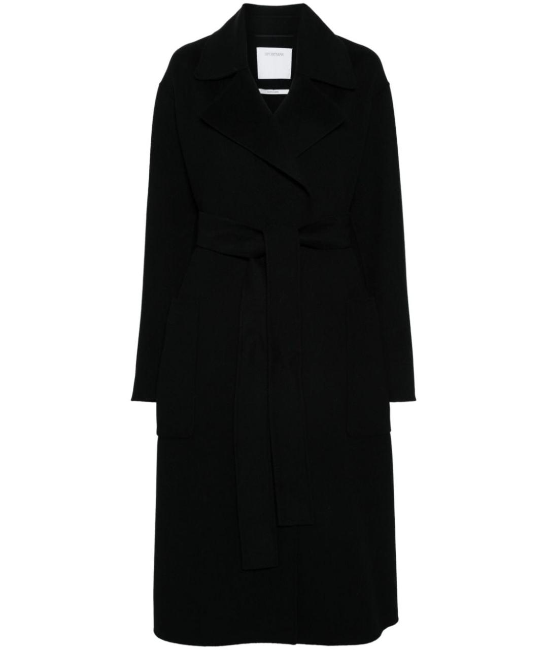 SPORTMAX Черное шерстяное пальто, фото 1