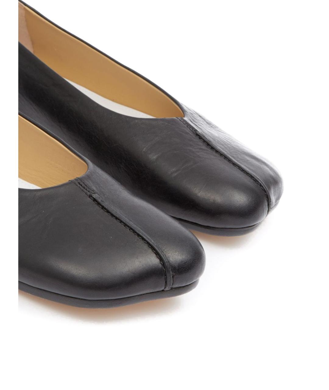 MM6 MAISON MARGIELA Черные кожаные балетки, фото 6