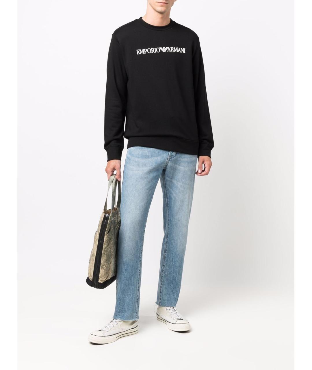 EMPORIO ARMANI Черный джемпер / свитер, фото 5