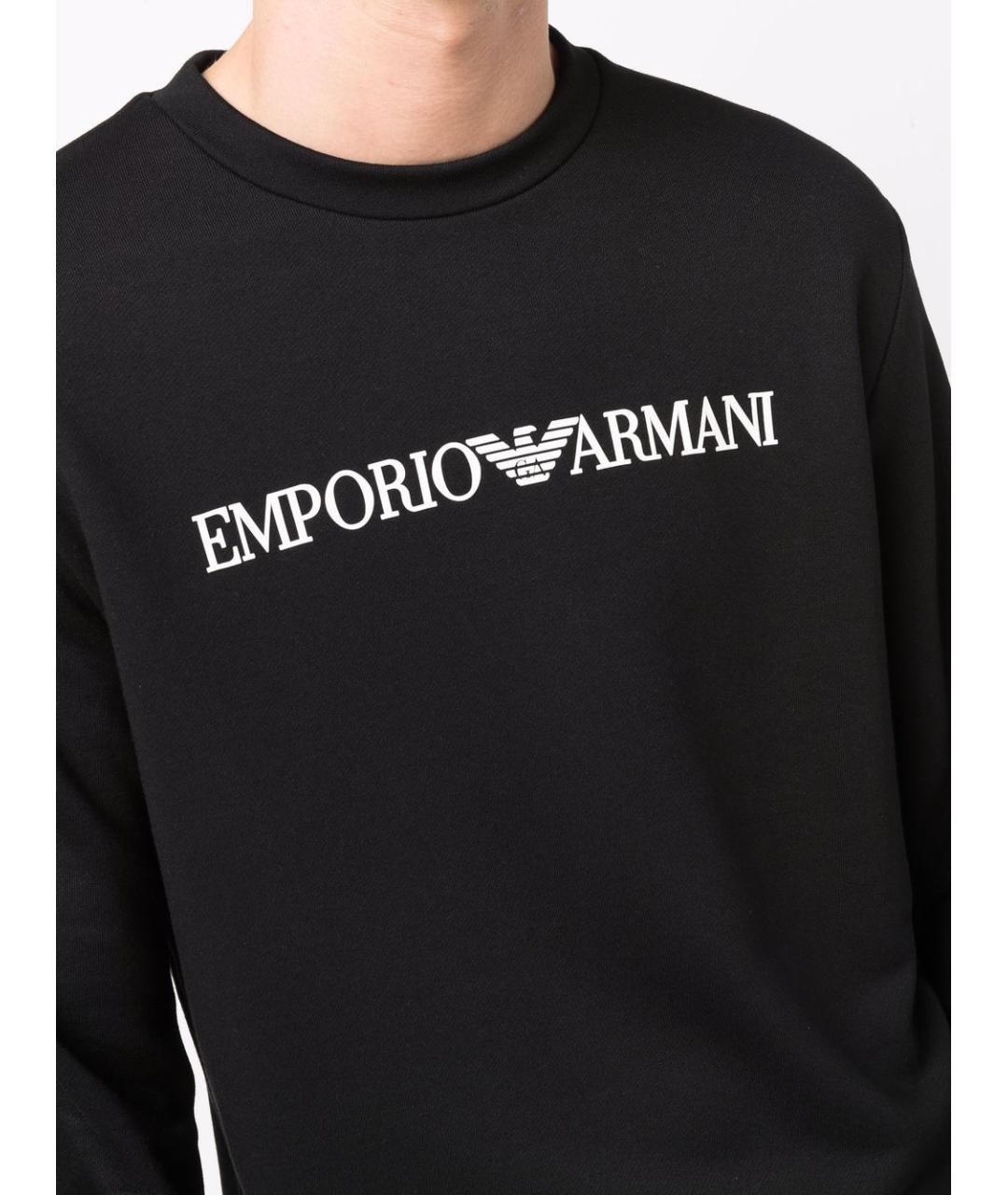 EMPORIO ARMANI Черный джемпер / свитер, фото 2