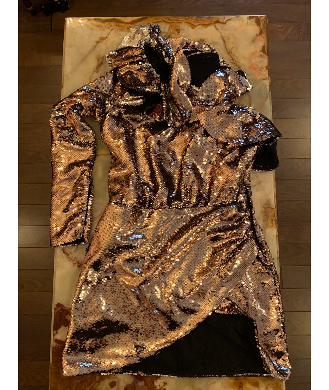 AMEN Серебряное полиамидовое коктейльное платье, фото 9