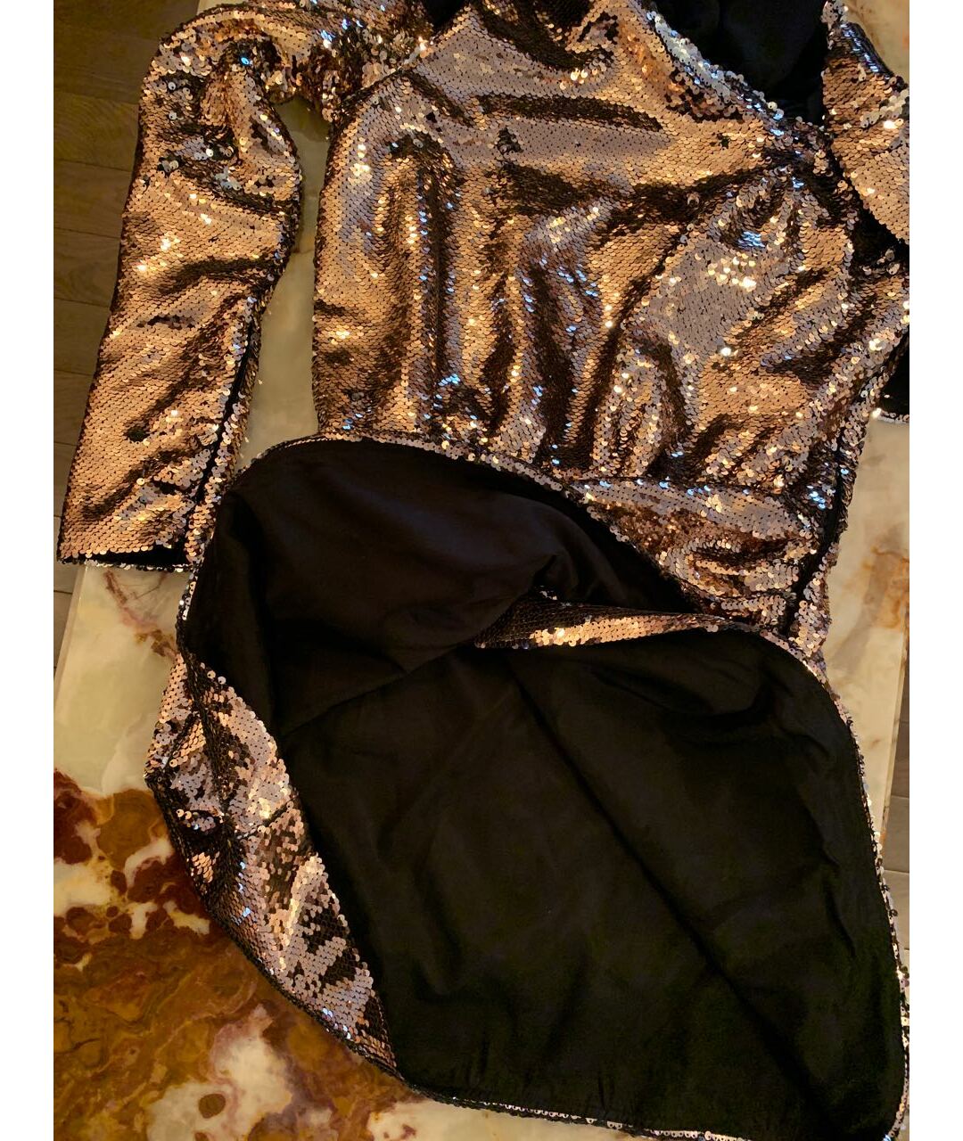 AMEN Серебряное полиамидовое коктейльное платье, фото 3