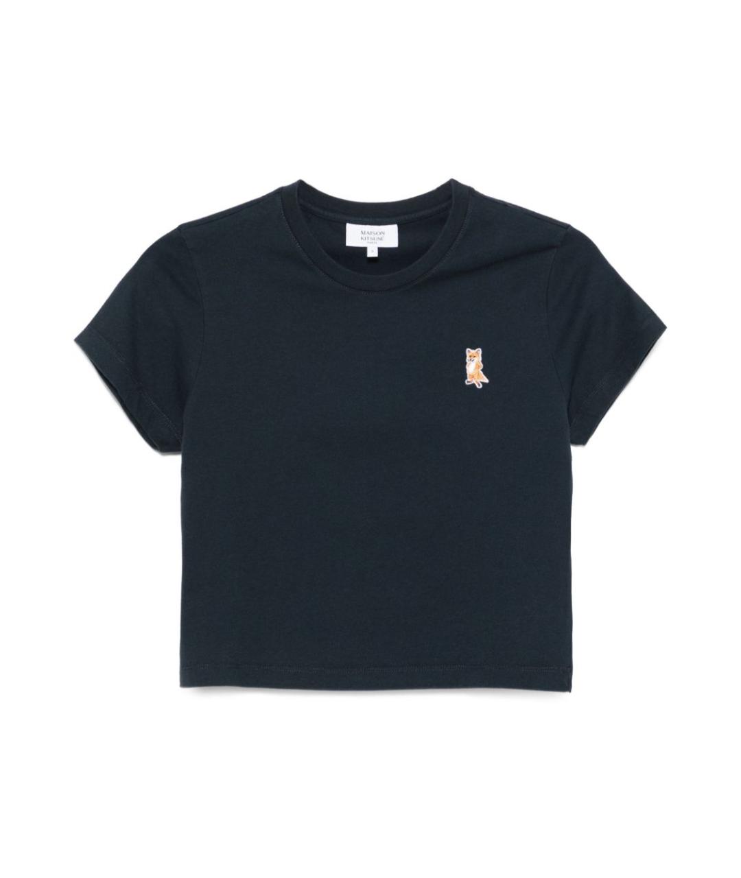 MAISON KITSUNE Темно-синяя футболка, фото 1