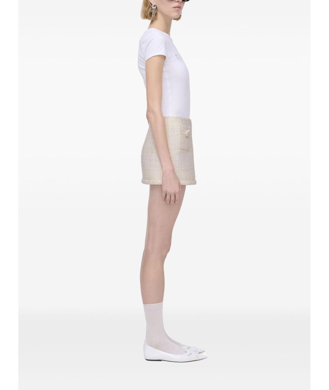 MARC JACOBS Бежевая юбка мини, фото 6