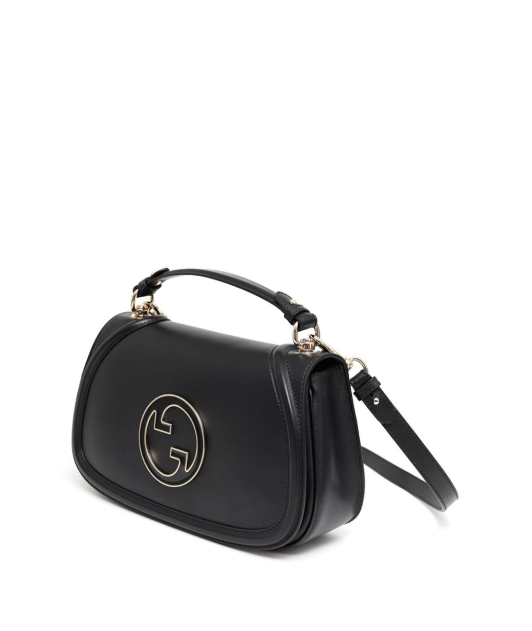 GUCCI Черная кожаная сумка через плечо, фото 2