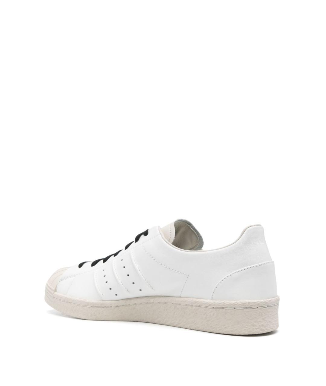 Y-3 Белые кожаные низкие кроссовки / кеды, фото 2