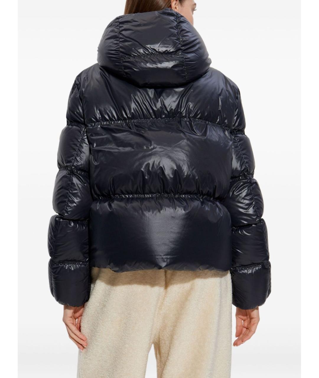 MONCLER Черный полиамидовый пуховик, фото 2