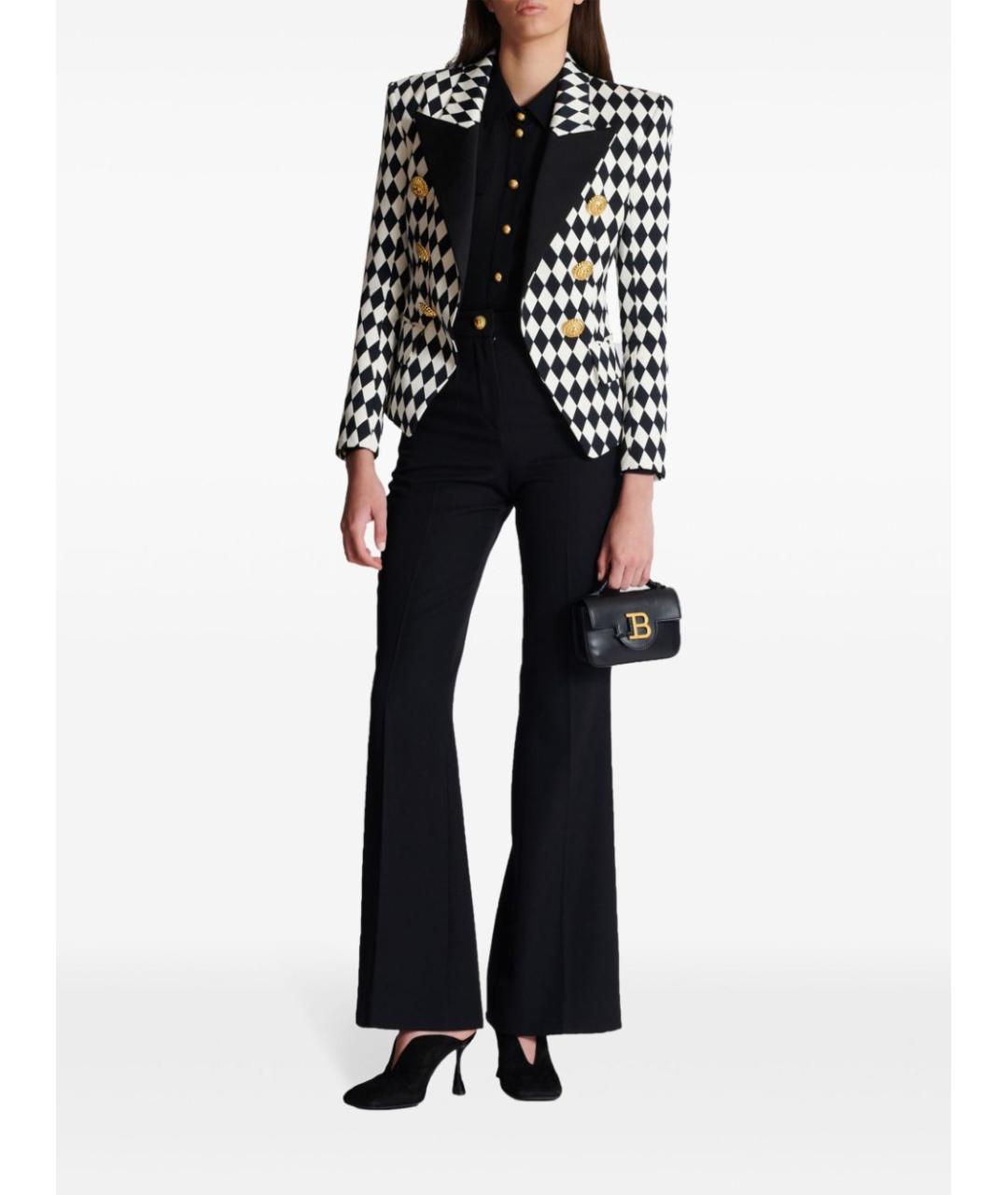 BALMAIN Черная кожаная сумка тоут, фото 4