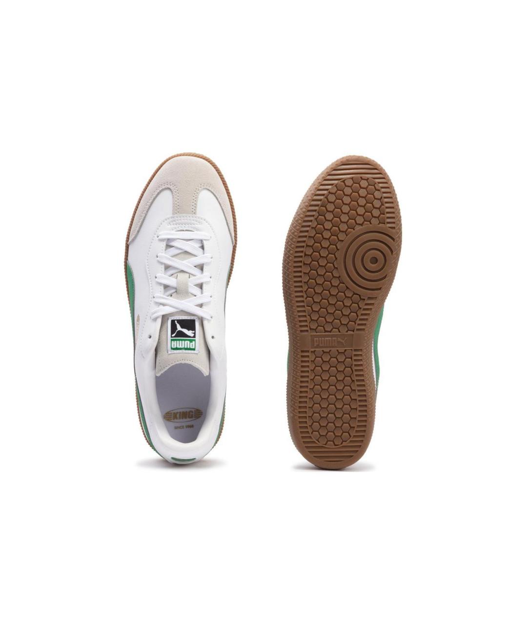 PUMA Белые кожаные низкие кроссовки / кеды, фото 6