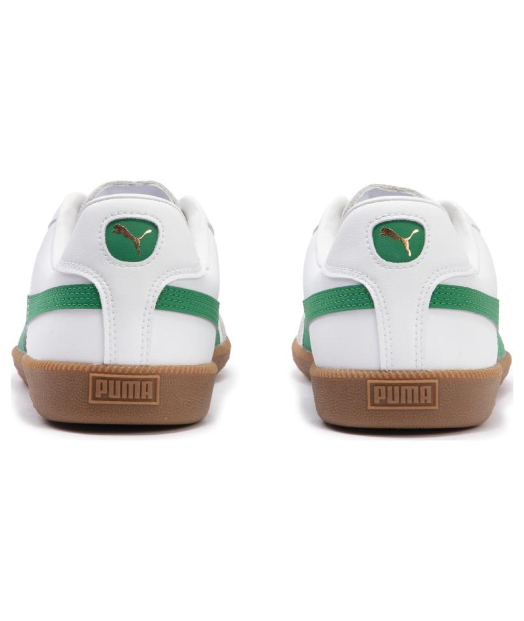 PUMA Белые кожаные низкие кроссовки / кеды, фото 7