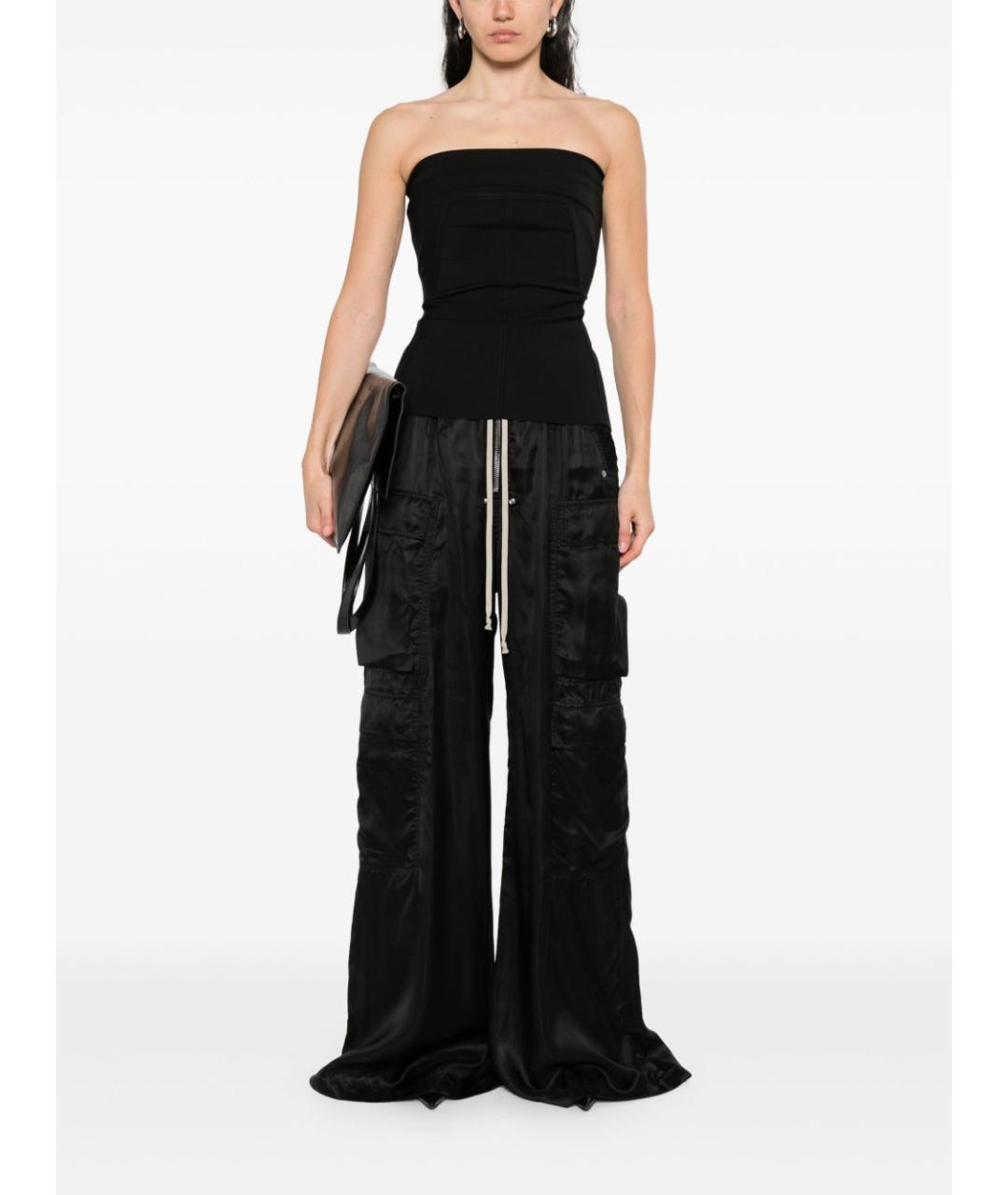 RICK OWENS Черная майка, фото 4