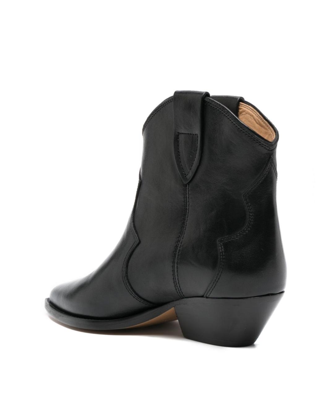 ISABEL MARANT Черные кожаные сапоги, фото 2
