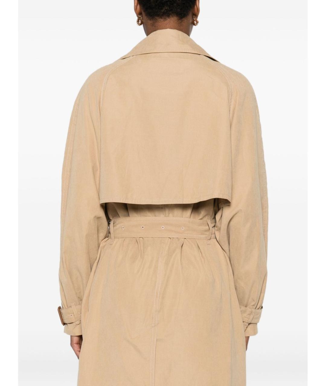 ISABEL MARANT Бежевое полиэстеровое пальто, фото 2