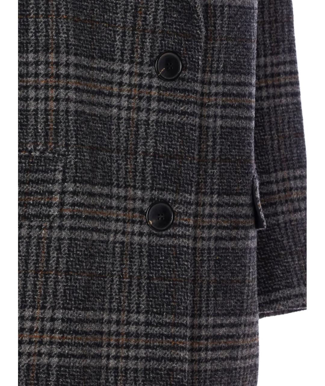 ISABEL MARANT ETOILE Антрацитовое шерстяное пальто, фото 3