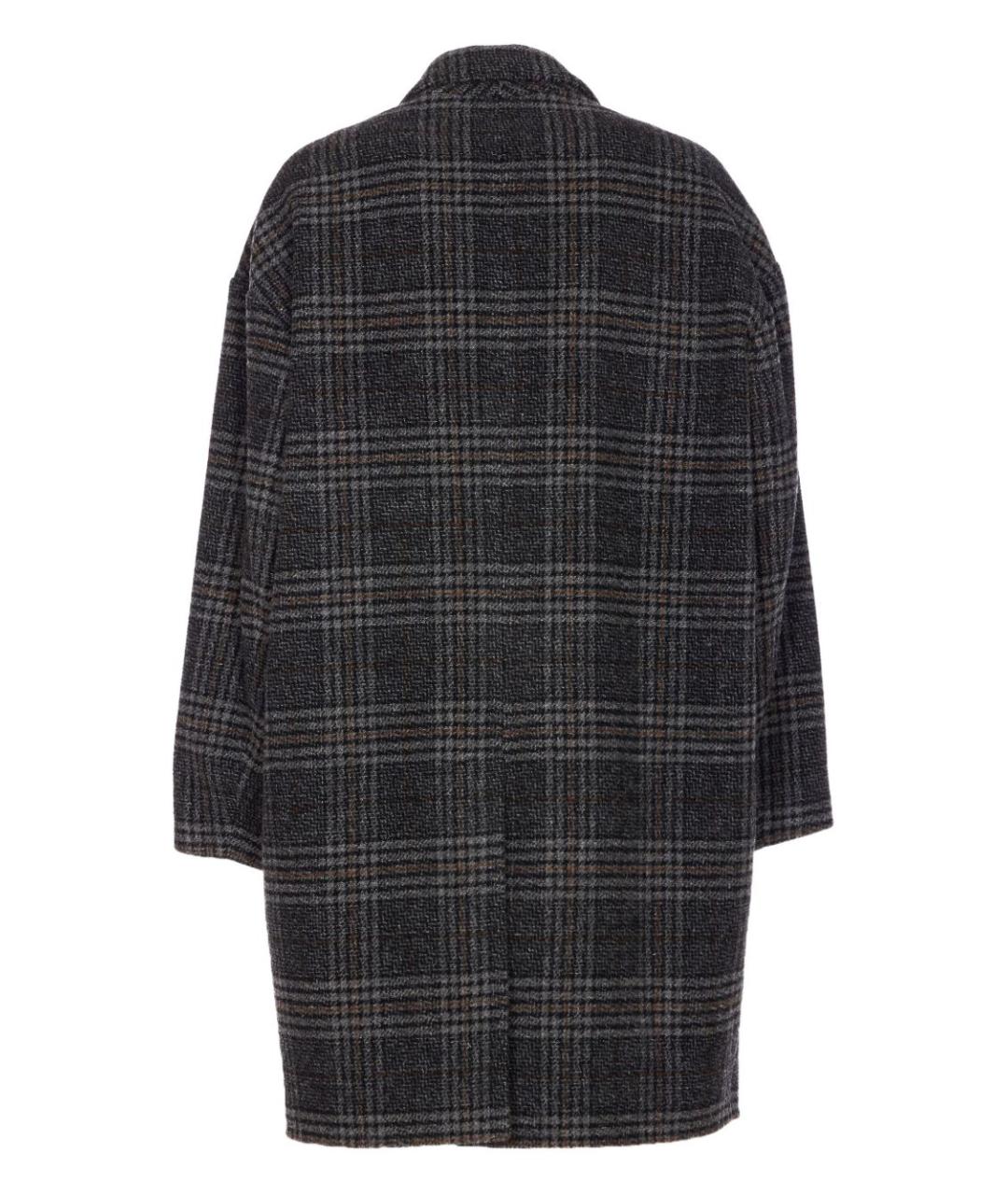 ISABEL MARANT ETOILE Антрацитовое шерстяное пальто, фото 2